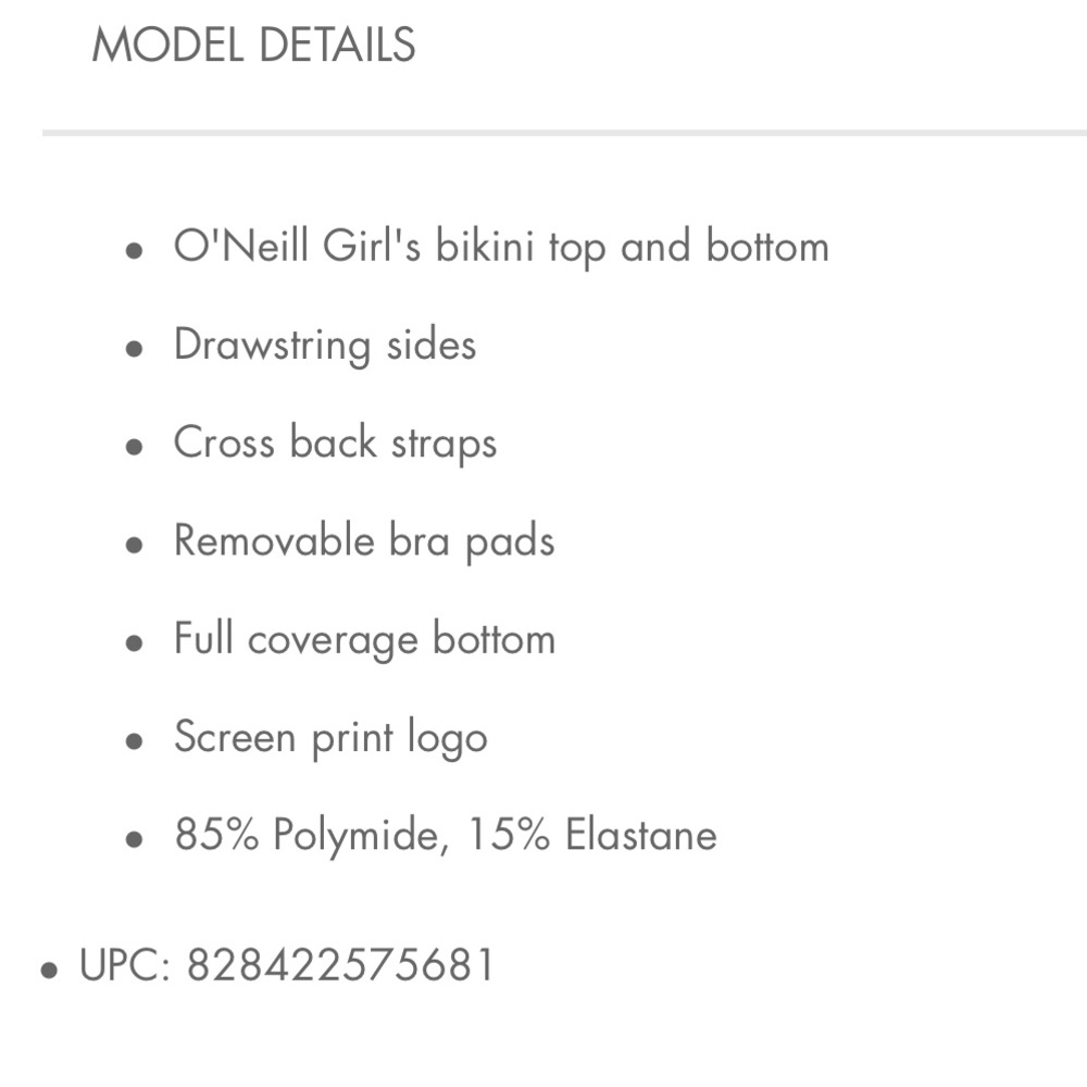 NEW Girls O’Neill bikini - Picture 6 of 6